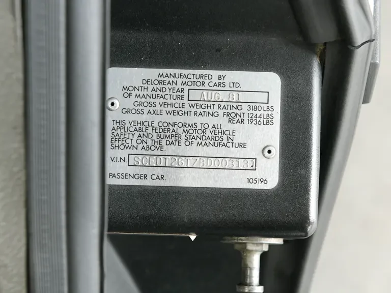 1981 DeLorean DMC-12 - Image 12 of 30