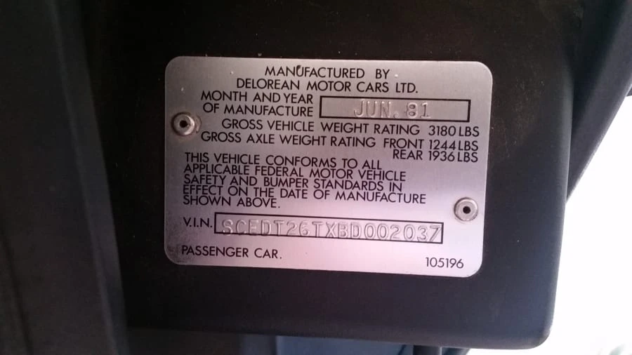 1981 DeLorean DMC-12 - Image 12 of 12