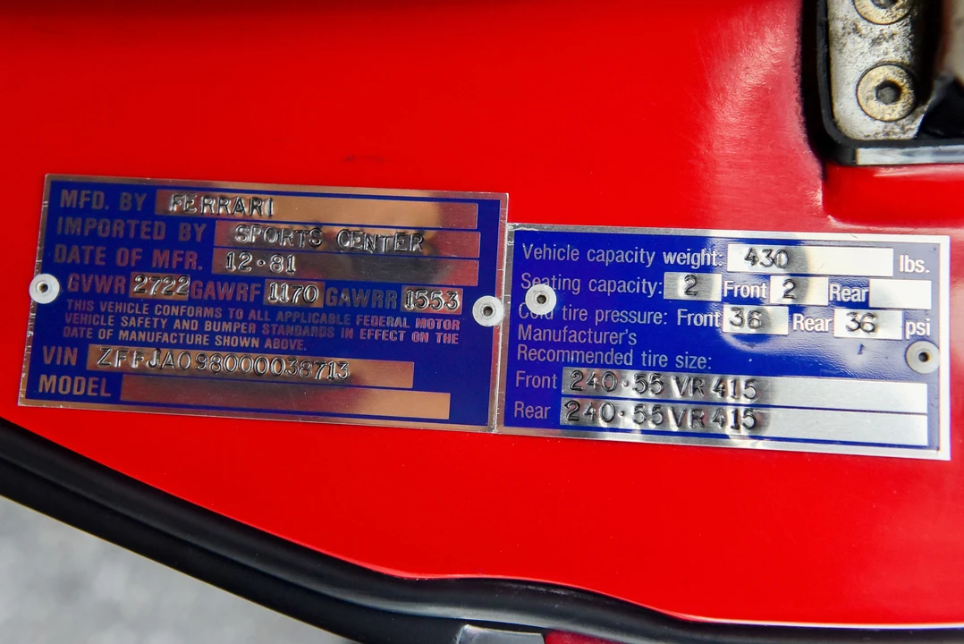 1981 Ferrari 512 BBi - Image 5 of 31