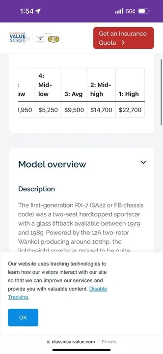 1981 Mazda RX-7 SA & FB - Image 12 of 12