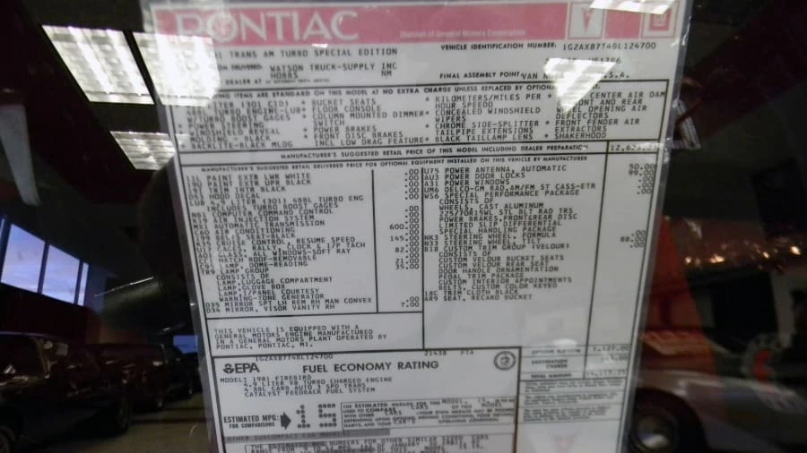 1981 Pontiac Firebird Trans Am 2nd Gen - Image 6 of 6