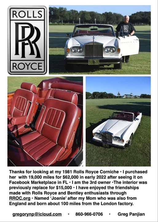 1981 Rolls-Royce Corniche Series I - Image 2 of 8