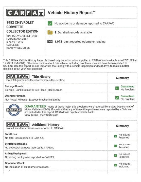 1982 Chevrolet Corvette C3 - Image 29 of 31