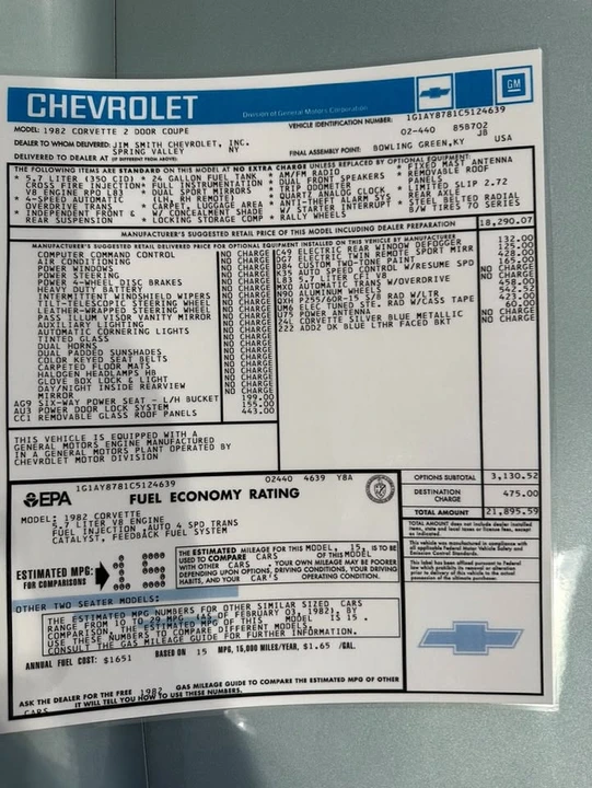 1982 Chevrolet Corvette C3 - Image 10 of 11