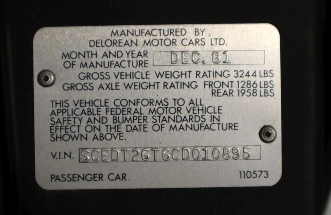 1982 DeLorean DMC-12 - Image 8 of 31