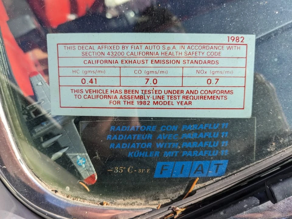 1982 Fiat X1/9 - Image 11 of 12