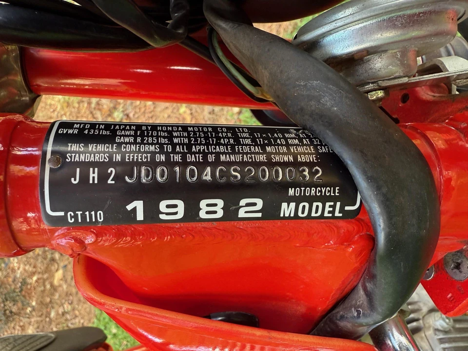 1982 Honda CT110 - Image 15 of 17