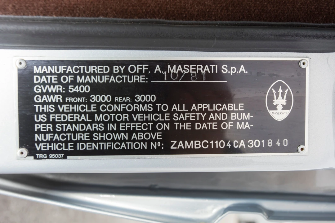 1982 Maserati Quattroporte 3rd Gen - Image 11 of 30