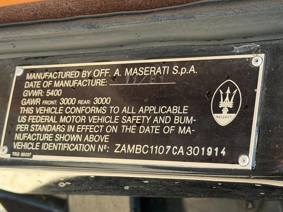 1982 Maserati Quattroporte 3rd Gen - Image 25 of 31