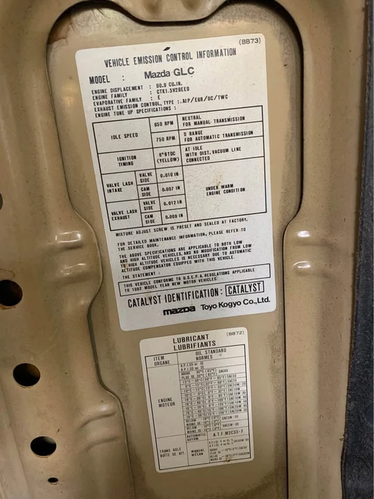 1982 Mazda Protege 5th Gen - Image 9 of 10
