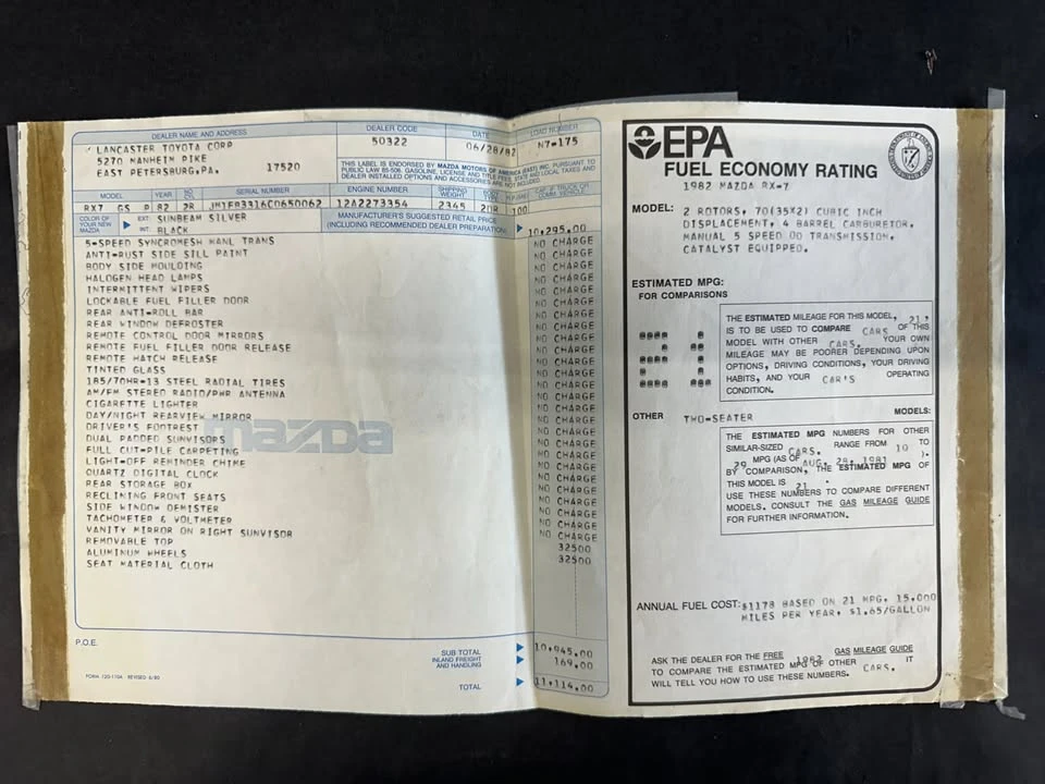 1982 Mazda RX-7 SA & FB - Image 19 of 20