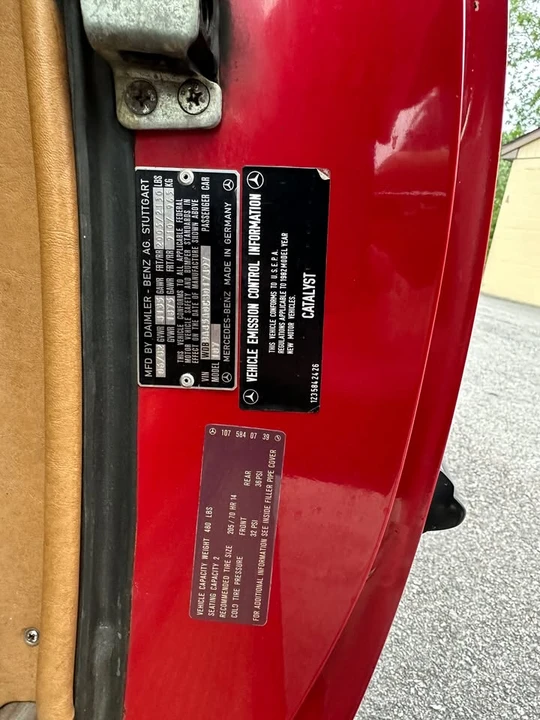 1982 Mercedes-Benz R107 SL-Class - Image 10 of 12