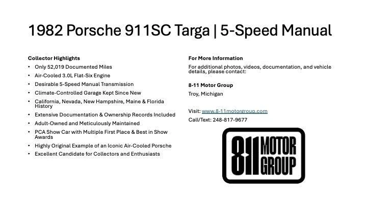1982 Porsche 911 Carrera SC - Image 2 of 2