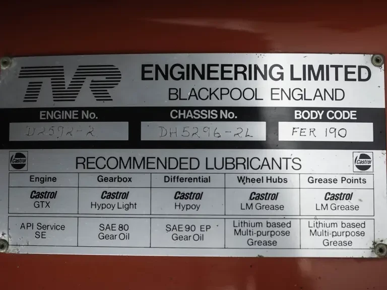 1982 TVR 280i - Image 12 of 31