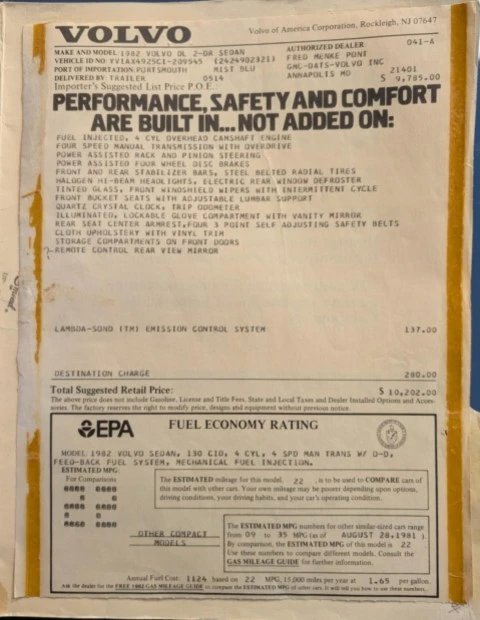 1982 Volvo 242 - Image 8 of 8