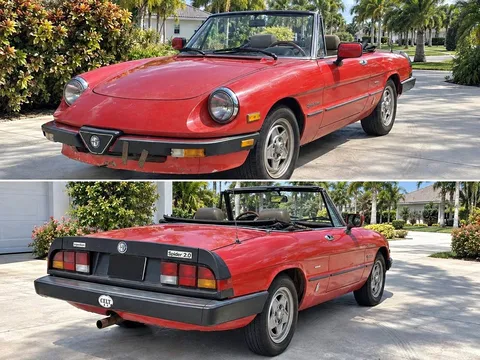 1983 Alfa Romeo Spider Veloce Convertible 2D