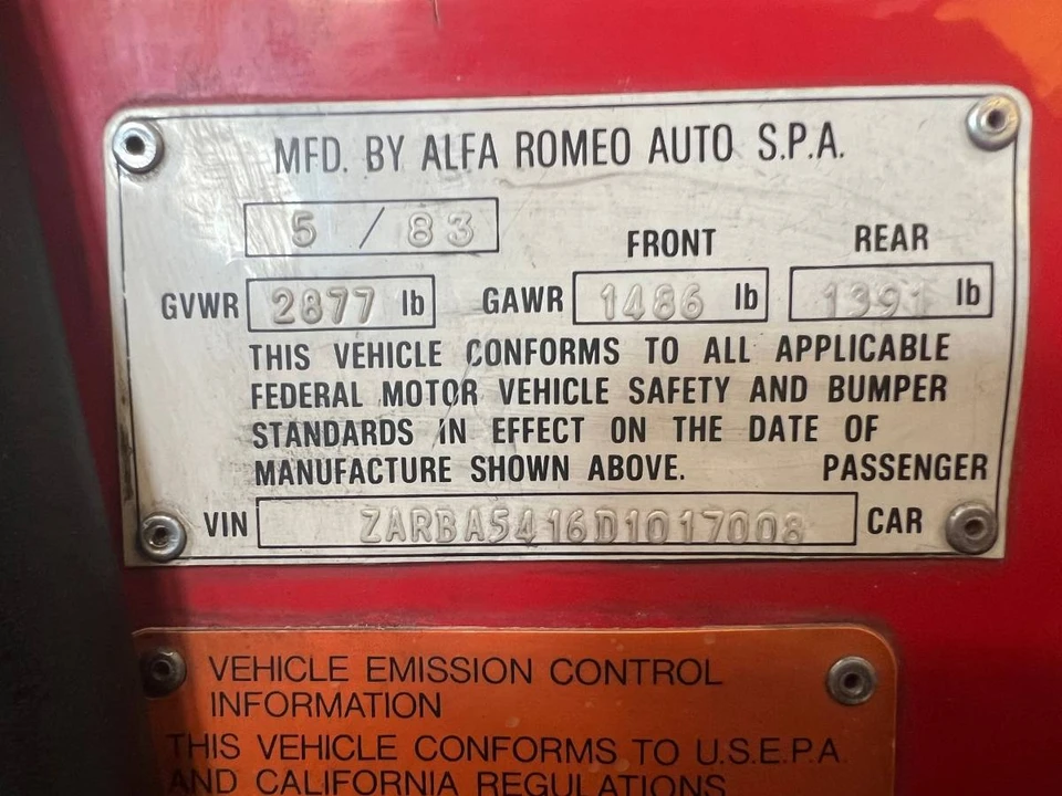 1983 Alfa Romeo Series 3 - Image 12 of 12