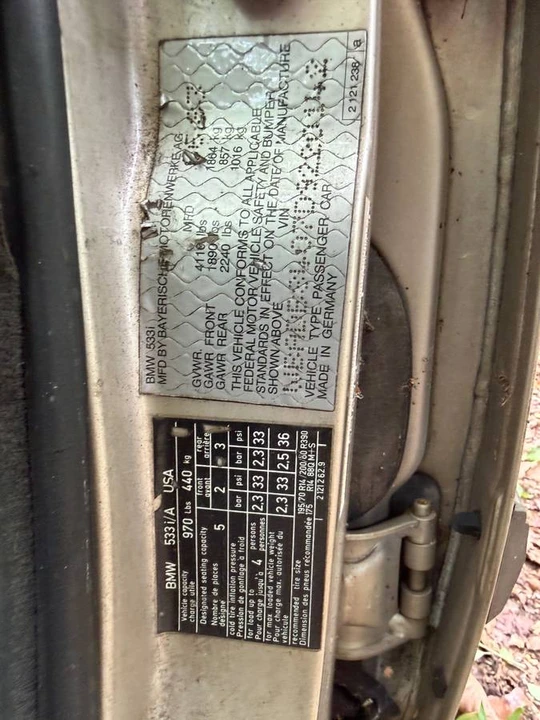 1983 BMW E28 5 Series - Image 24 of 24