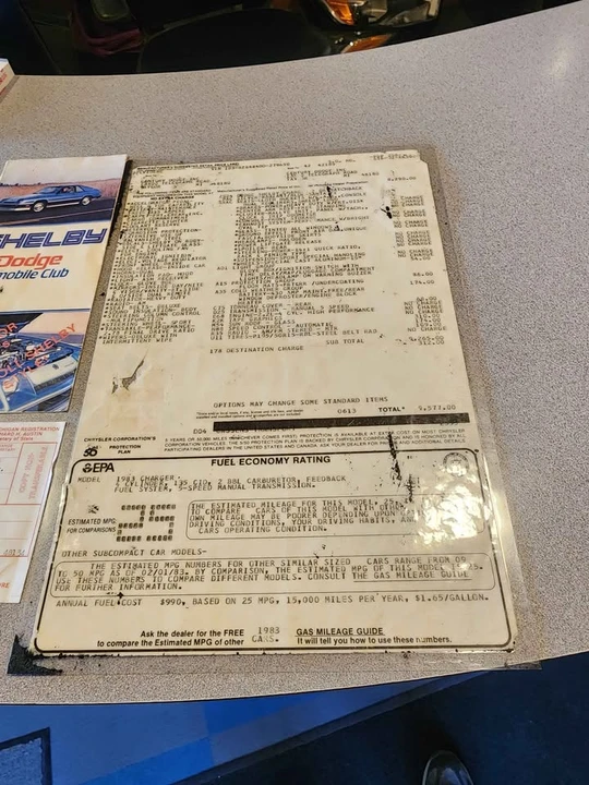1983 Dodge Charger 5th Gen - Image 7 of 13