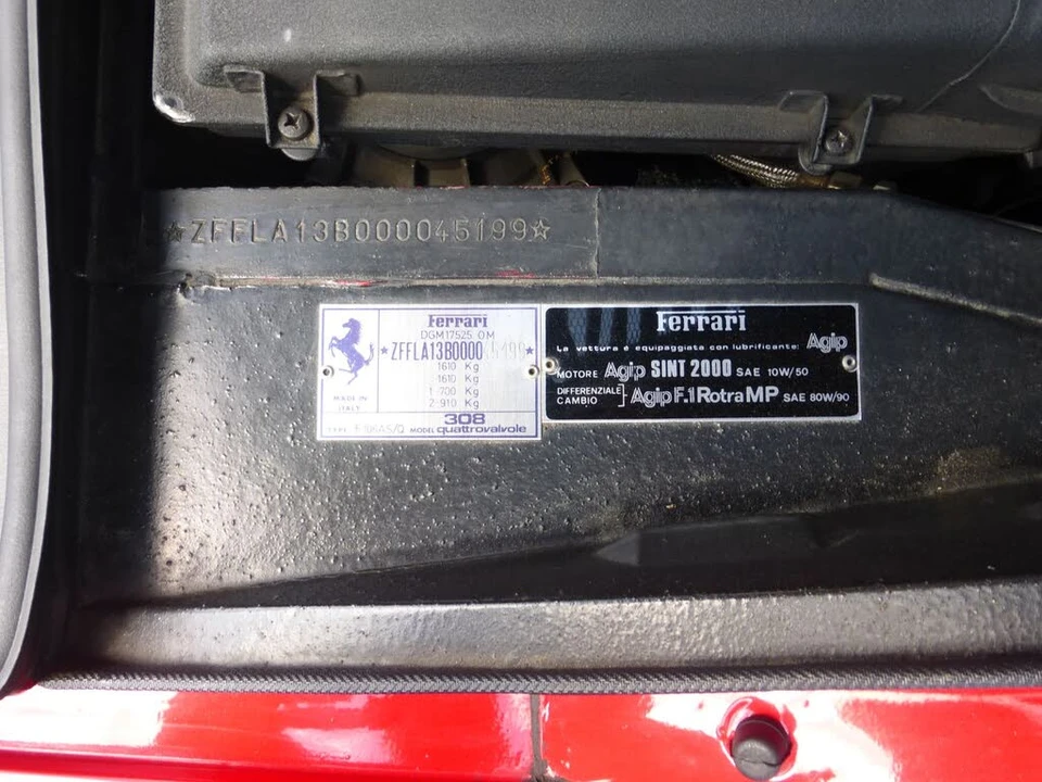 1983 Ferrari 308 GTS QV - Image 24 of 31