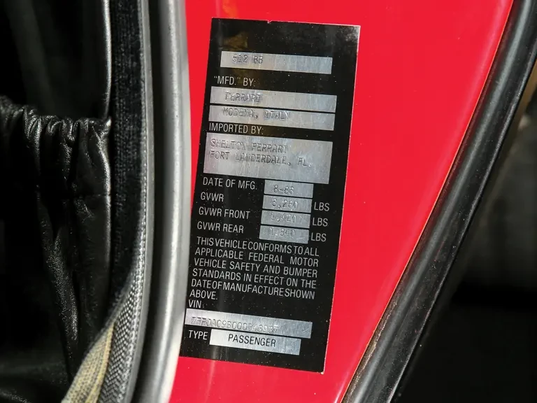 1983 Ferrari 512 BBi - Image 27 of 27