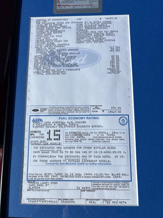 1983 Ford Mustang 3rd Gen - Image 15 of 21