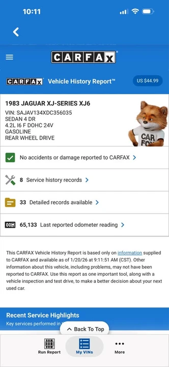 1983 Jaguar XJ Series 3 - Image 12 of 12