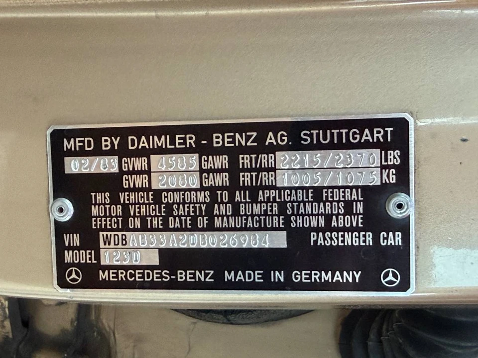 1983 Mercedes-Benz 190E - Image 13 of 24