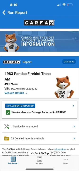 1983 Pontiac Firebird Trans Am 3rd Gen - Image 27 of 27