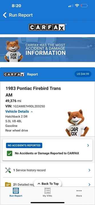 1983 Pontiac Firebird Trans Am 3rd Gen - Image 26 of 27