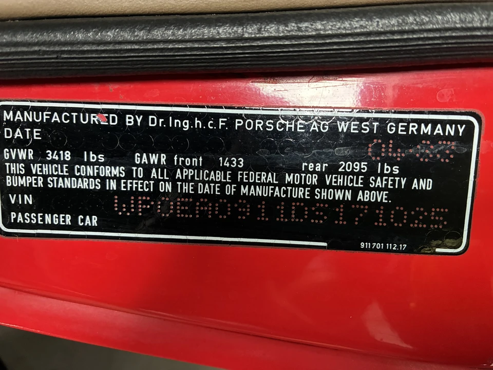 1983 Porsche 911 Carrera SC - Image 28 of 31