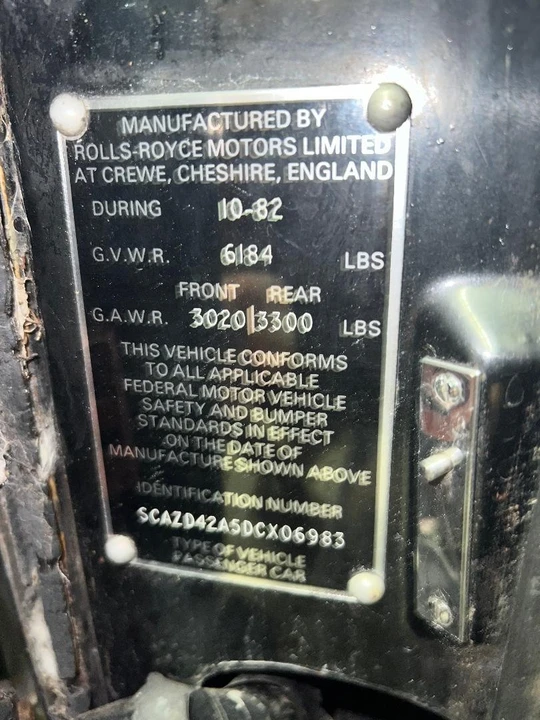 1983 Rolls-Royce Corniche Series I - Image 5 of 24