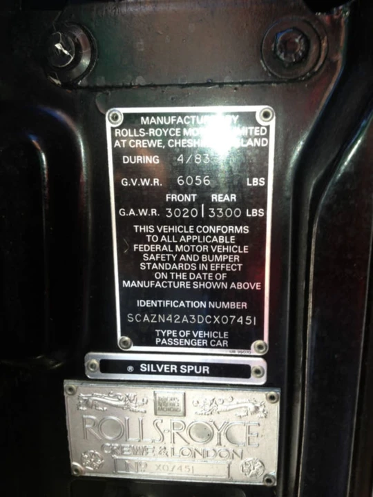 1983 Rolls-Royce Silver Spur & Spirit I - Image 7 of 7