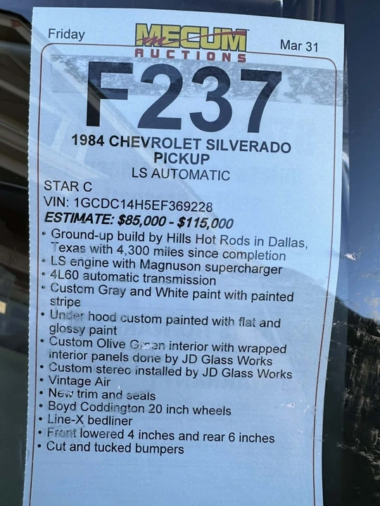 1984 Chevrolet C/K 3rd Gen - Image 11 of 31