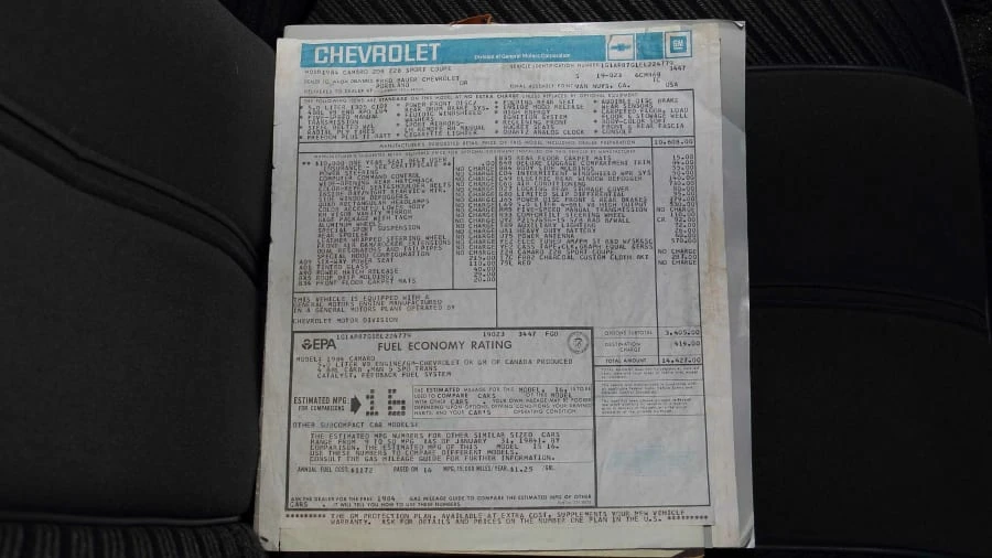 1984 Chevrolet Camaro 3rd Gen - Image 19 of 27