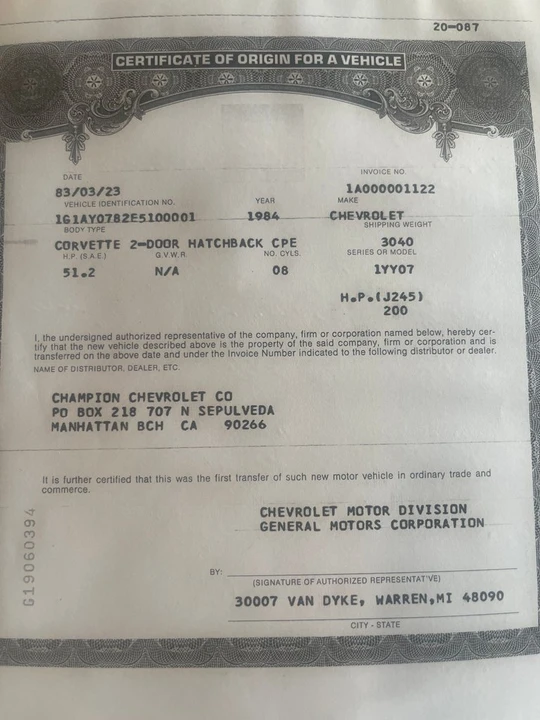 1984 Chevrolet Corvette C4 - Image 18 of 19