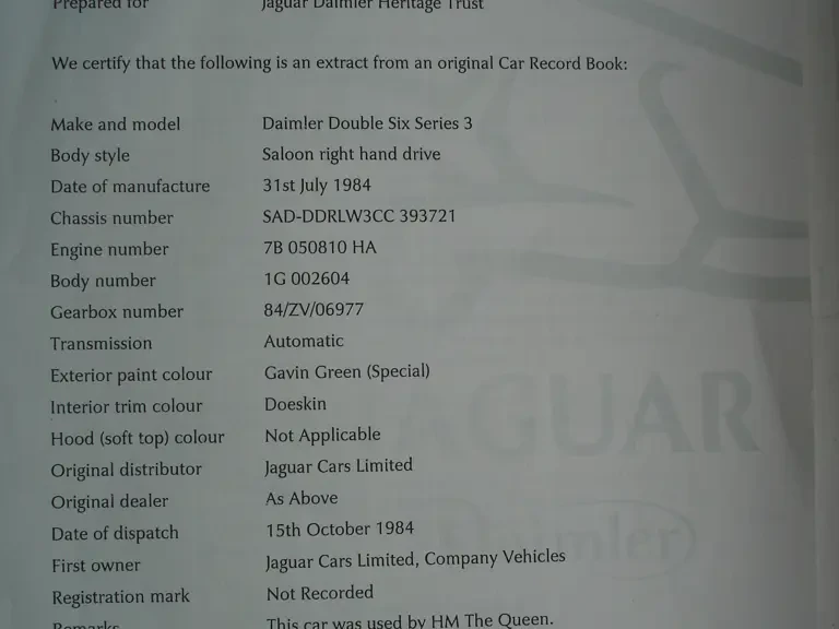 1984 Daimler - Image 12 of 12