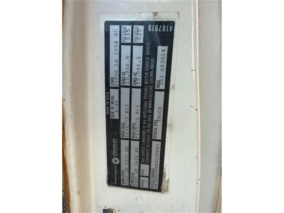 1984 Dodge D Series - Image 7 of 12