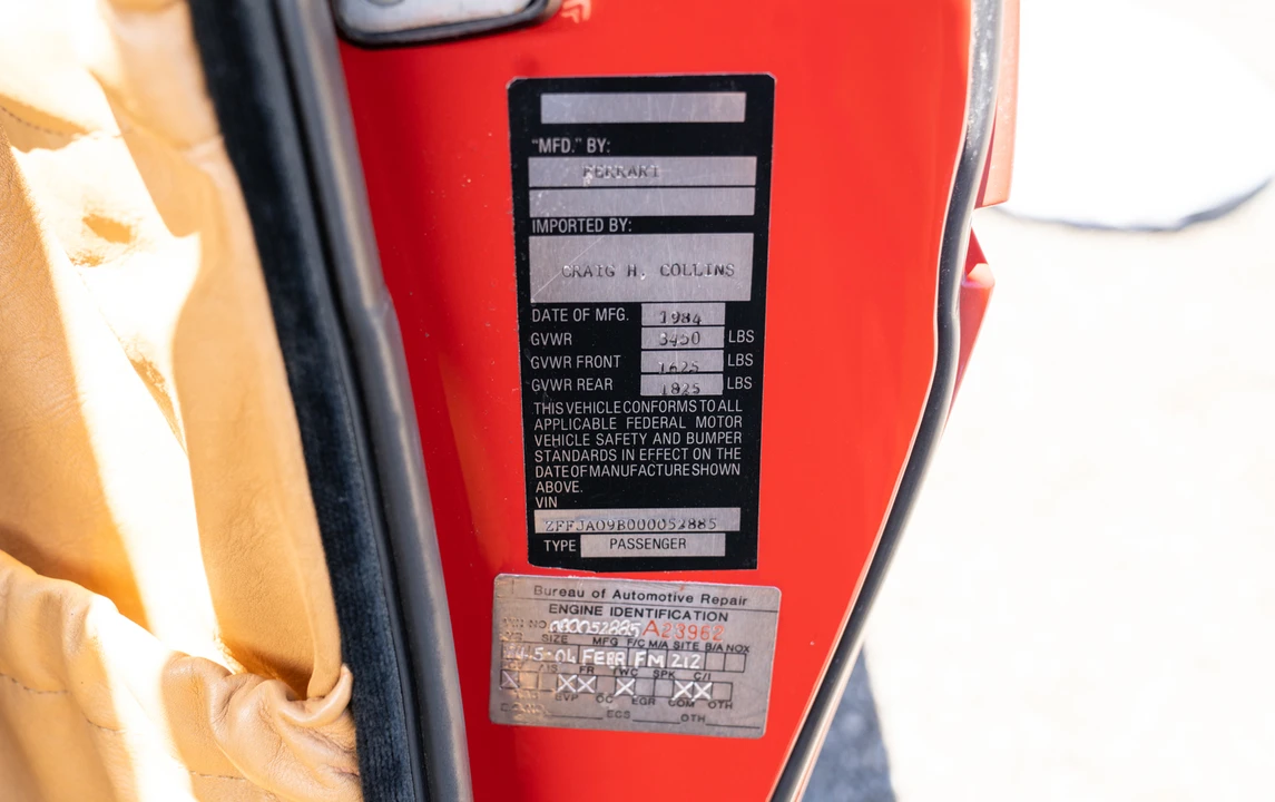1984 Ferrari 512 BBi - Image 23 of 30