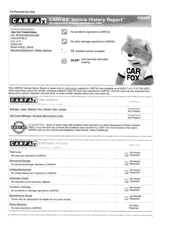 1984 Fiat 124 Sport Spider - Image 21 of 22