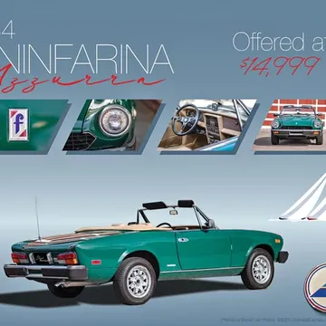 1984 Fiat Pininfarina Azzurra Convertible