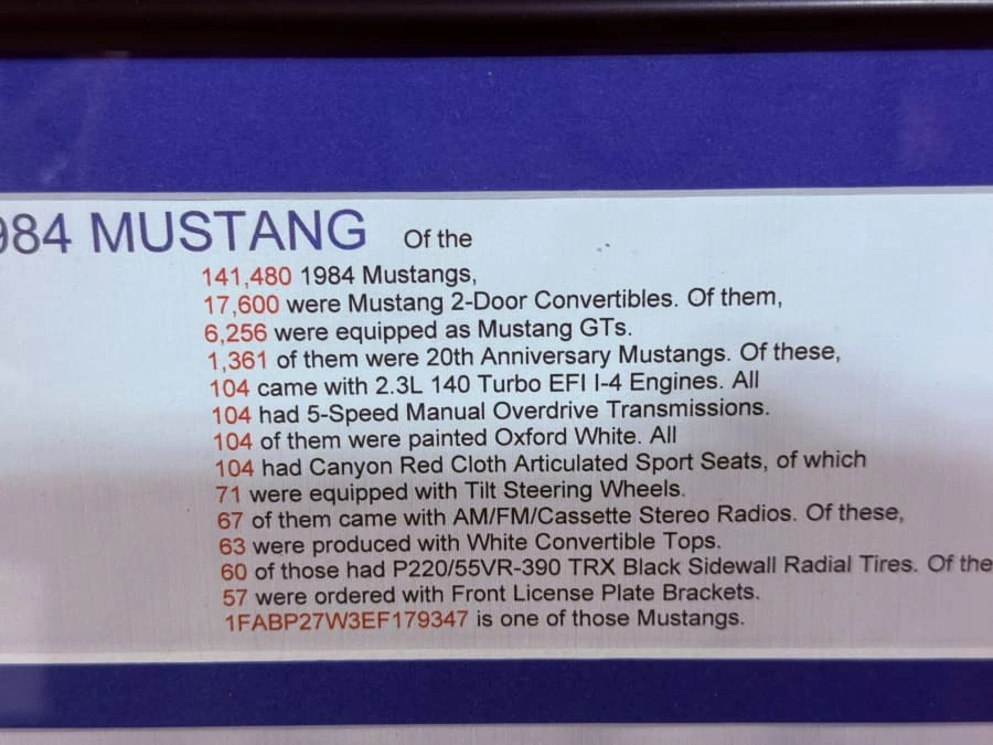 1984 Ford Mustang 3rd Gen - Image 26 of 27