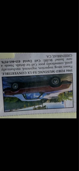 1984 Ford Mustang 3rd Gen - Image 2 of 4