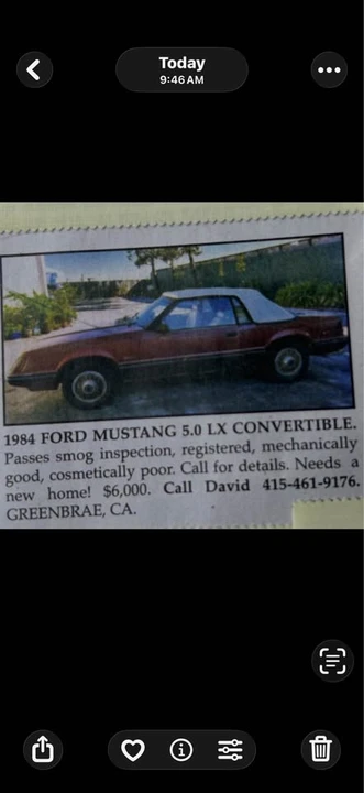 1984 Ford Mustang 3rd Gen - Image 3 of 4