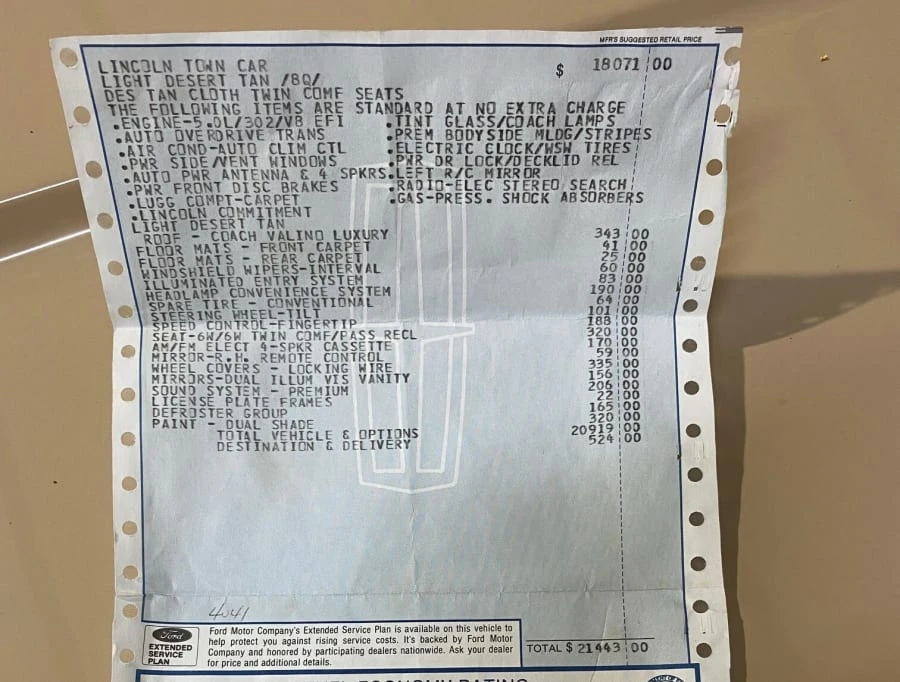 1984 Lincoln Town Car - Image 22 of 23