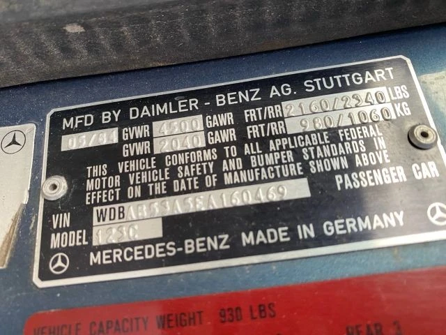 1984 Mercedes-Benz W123 Coupe (C123) - Image 10 of 12