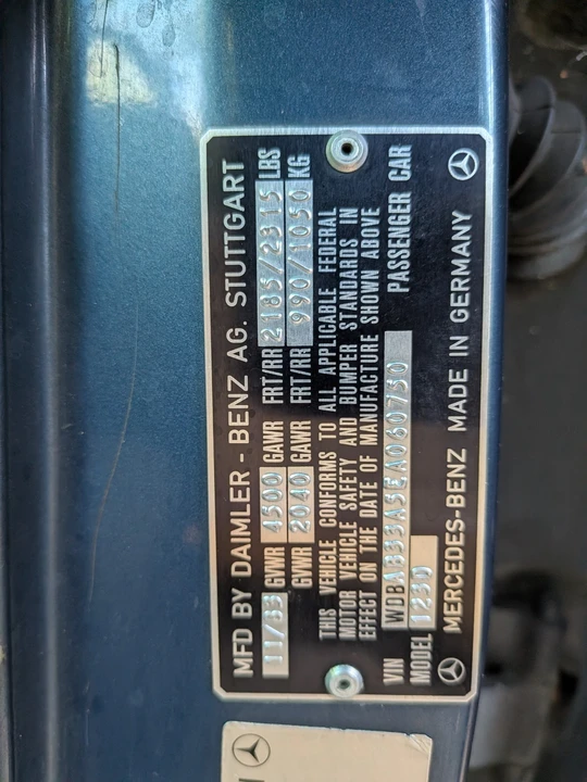1984 Mercedes-Benz W201 190 - Image 14 of 25