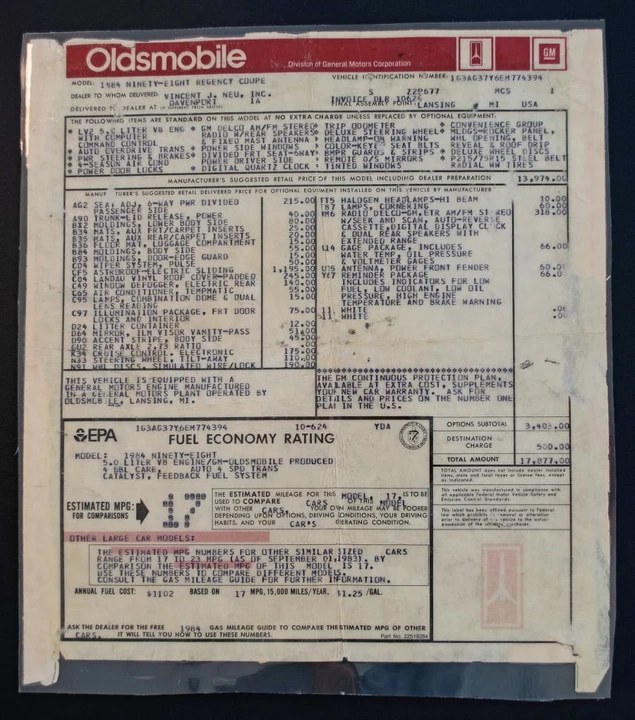1984 Oldsmobile 98 - Image 18 of 19