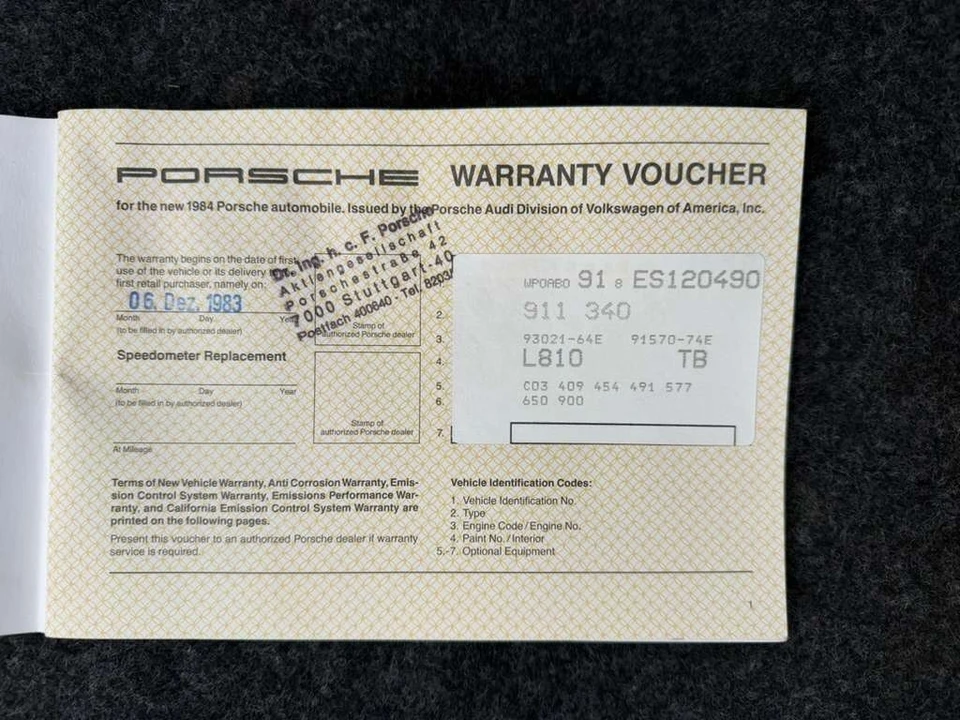 1984 Porsche 911 Carrera 3.2 - Image 20 of 23