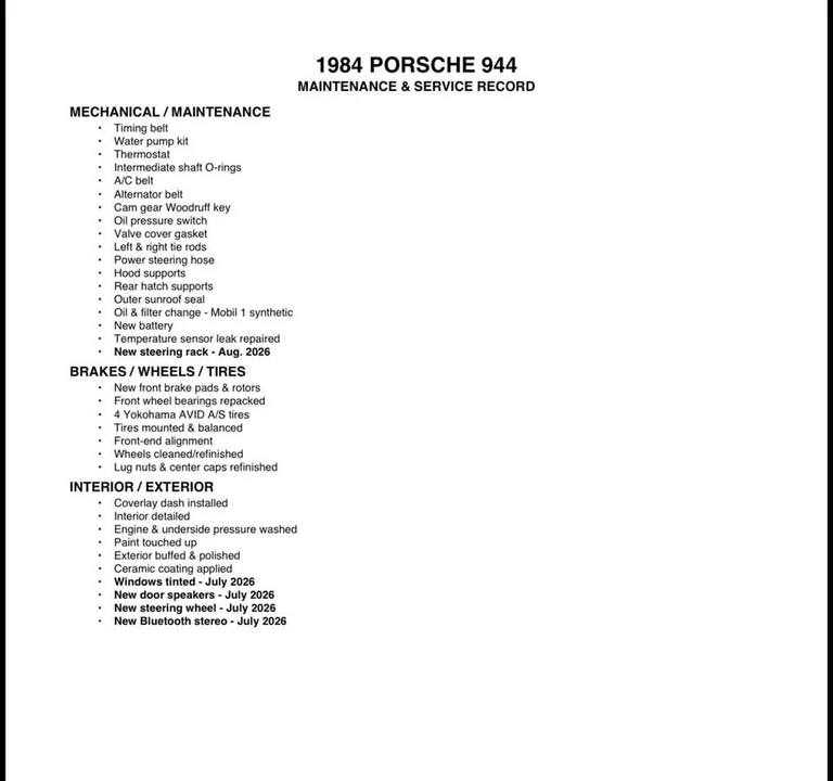 1984 Porsche 944 - Image 12 of 13